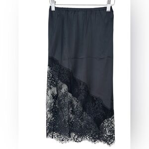 Anthropologie Black Lace Skirt